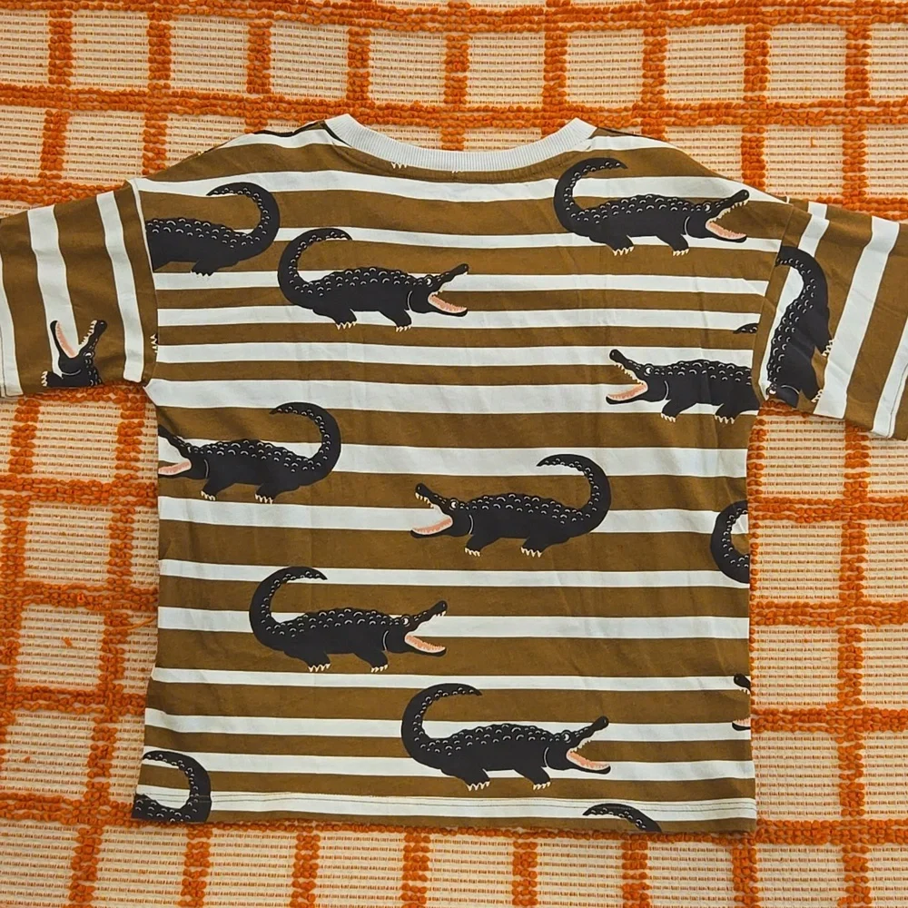 Mini Rodini Crocodile Tee Size 8-9 EUC Unisex - Picture 2 of 3